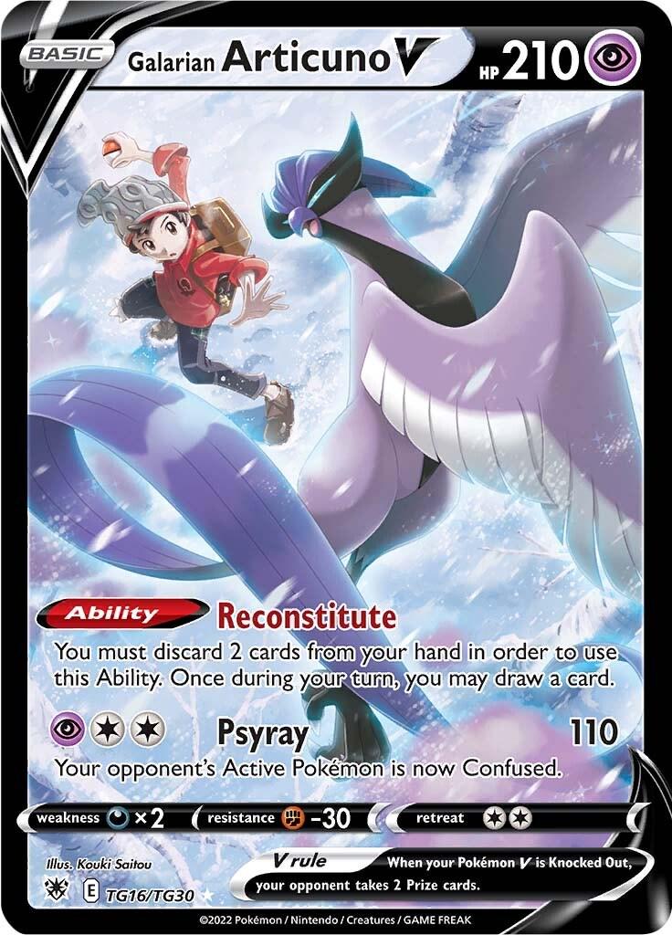 Astral Radiance Galarian Articuno V Pokémon card